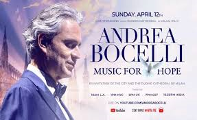 Andrea Bocelli Performs Easter Mass in empty Milan Cathedral - Music For Hope