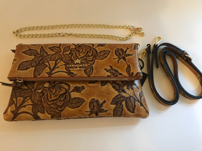 Leather Crossbody/Clutch by Cuoieria Florentina of Florence