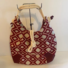 Load image into Gallery viewer, Lined Linen Geometric Satchel by Teresa Cambi of Florence