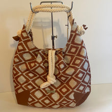 Load image into Gallery viewer, Lined Linen Geometric Satchel by Teresa Cambi of Florence